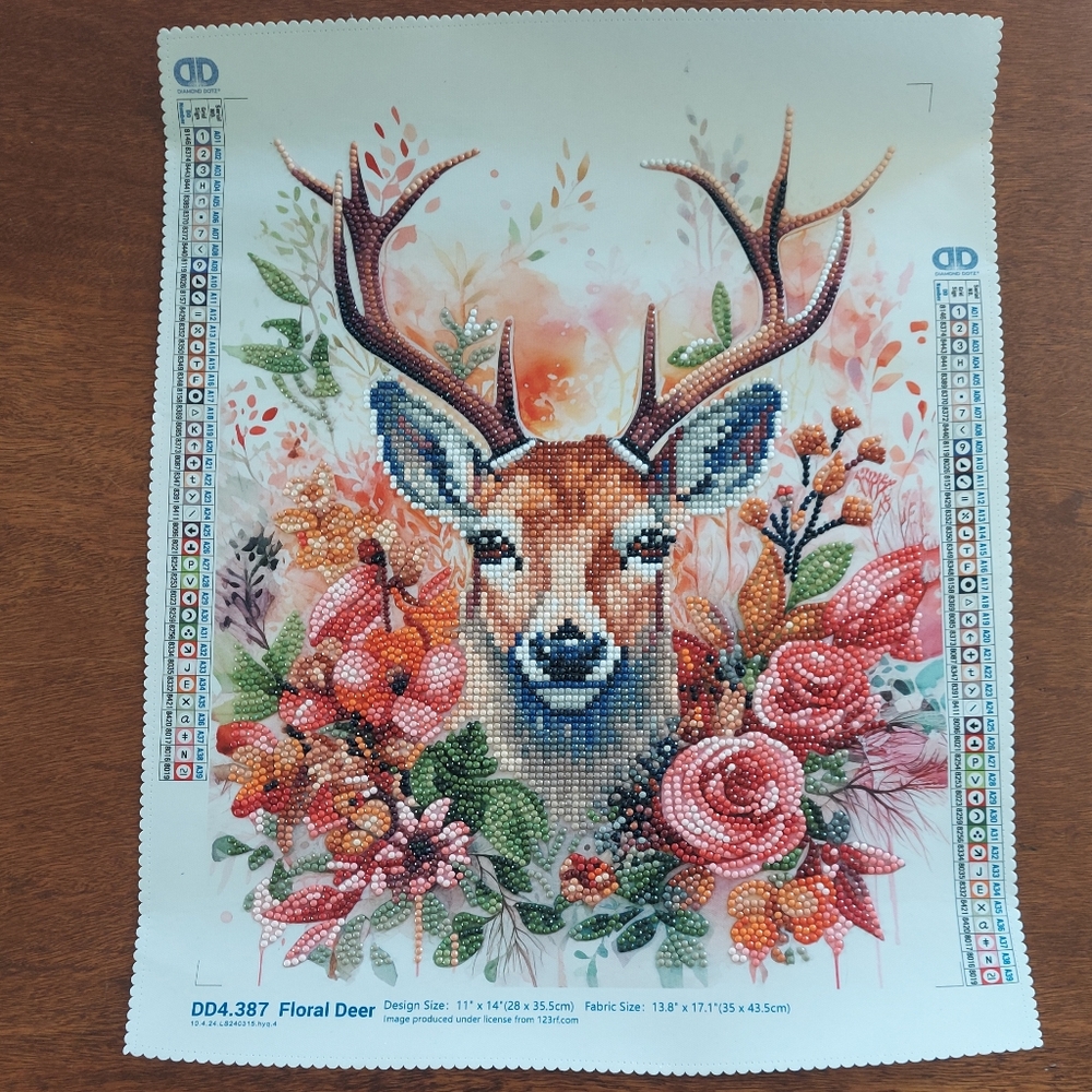 🆕️ Completed Floral Deer Diamond Painting
